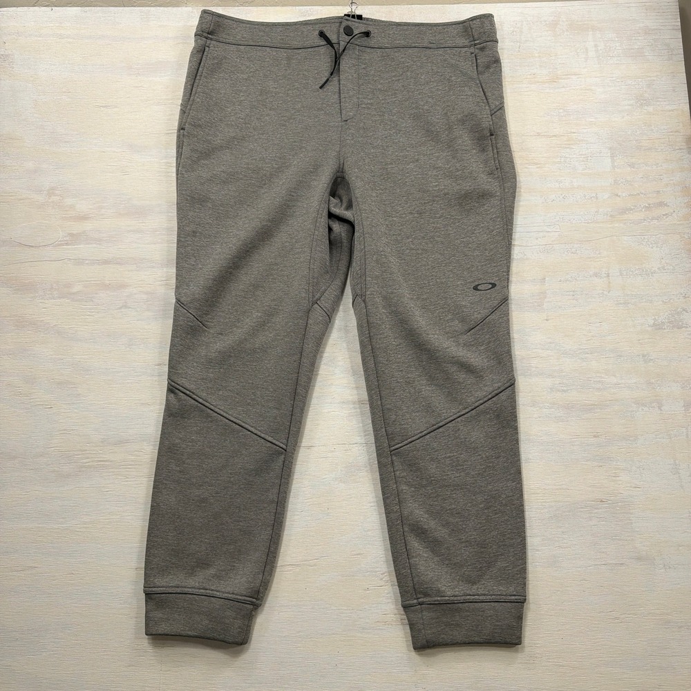 Oakley Joggers Performance Fleece Pants XXL Drawstring Heather Gray Mens